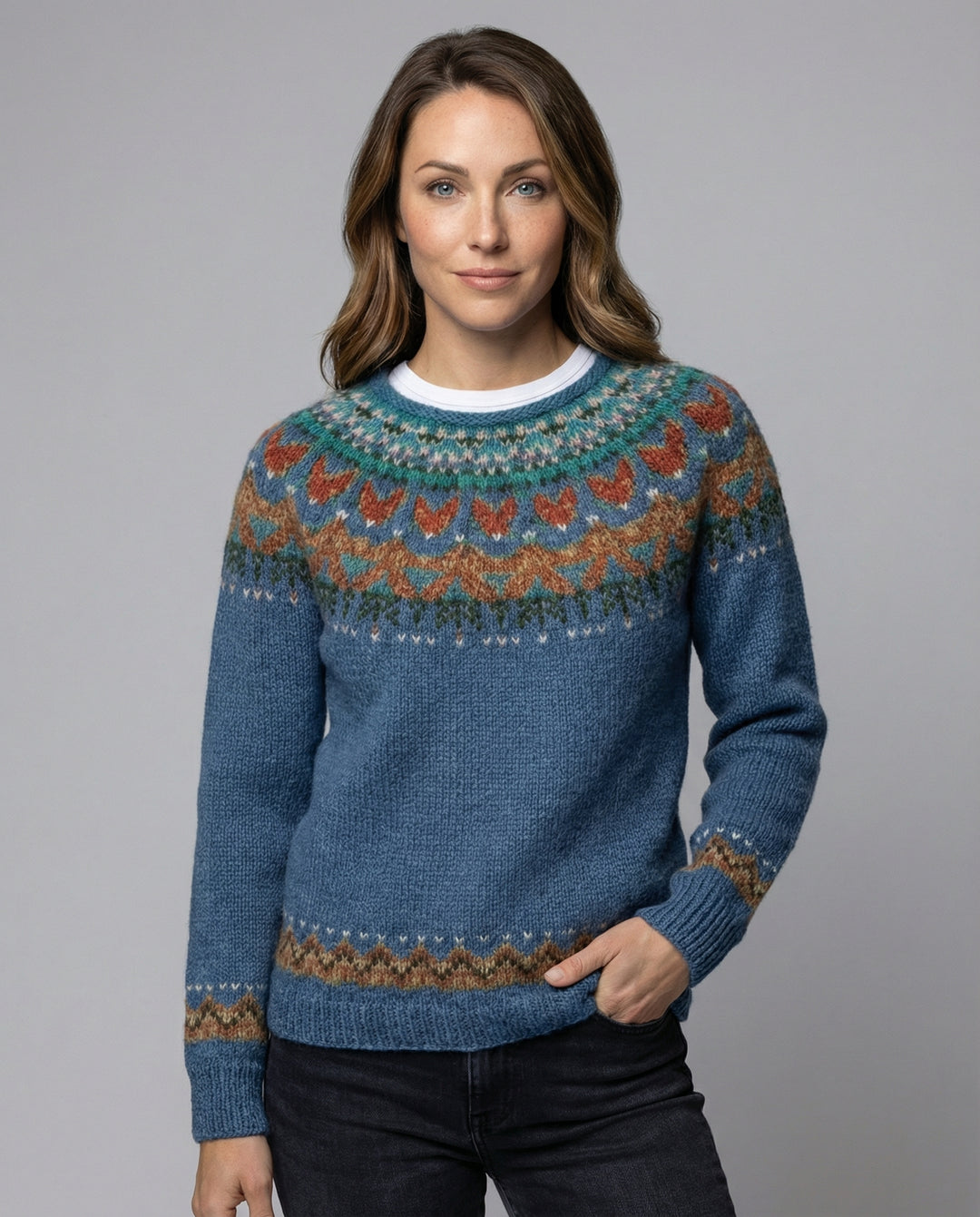 Women’s Vintage Icelandic Knit Sweater mit Premium Comfort | Lune London