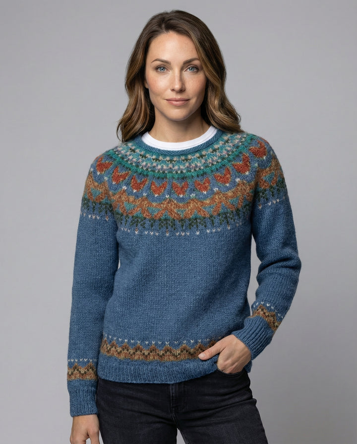 Women’s Vintage Icelandic Knit Sweater mit Premium Comfort | Lune London