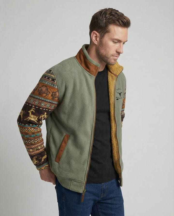 Men’sMerino Fleece Jacket for Outdoor Warmth & Comfort | Lune London