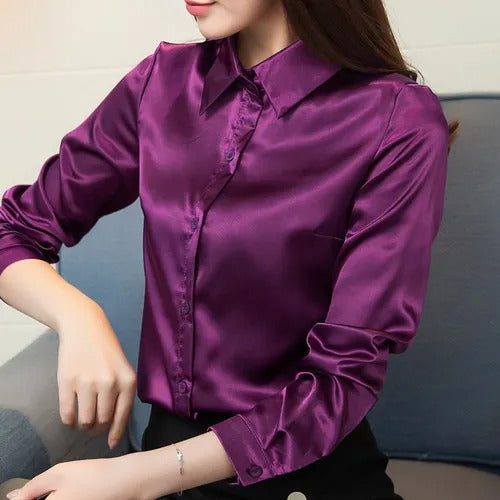Lune London | Elegant blouse made of silk satin