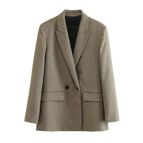 Lune London | Blazer à carreaux pour femmes