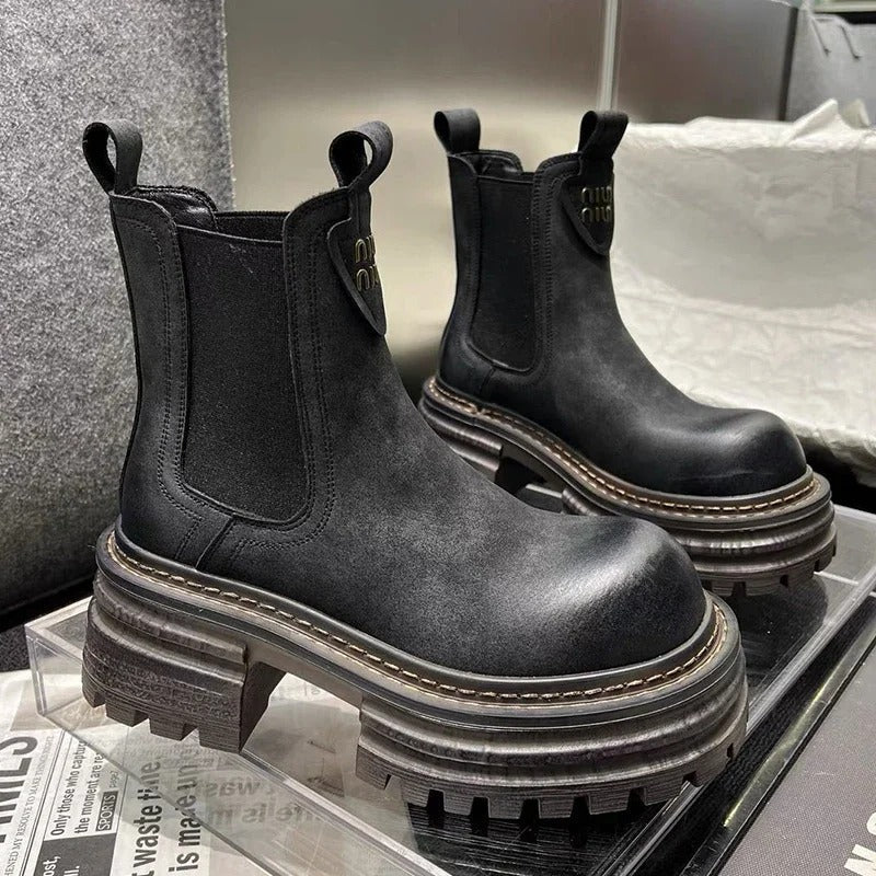 Lune London | Chunky Platform Women's Leather Boots
