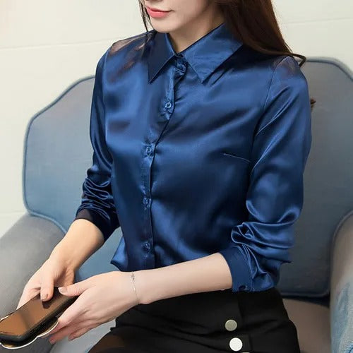 Lune London | Elegant blouse made of silk satin