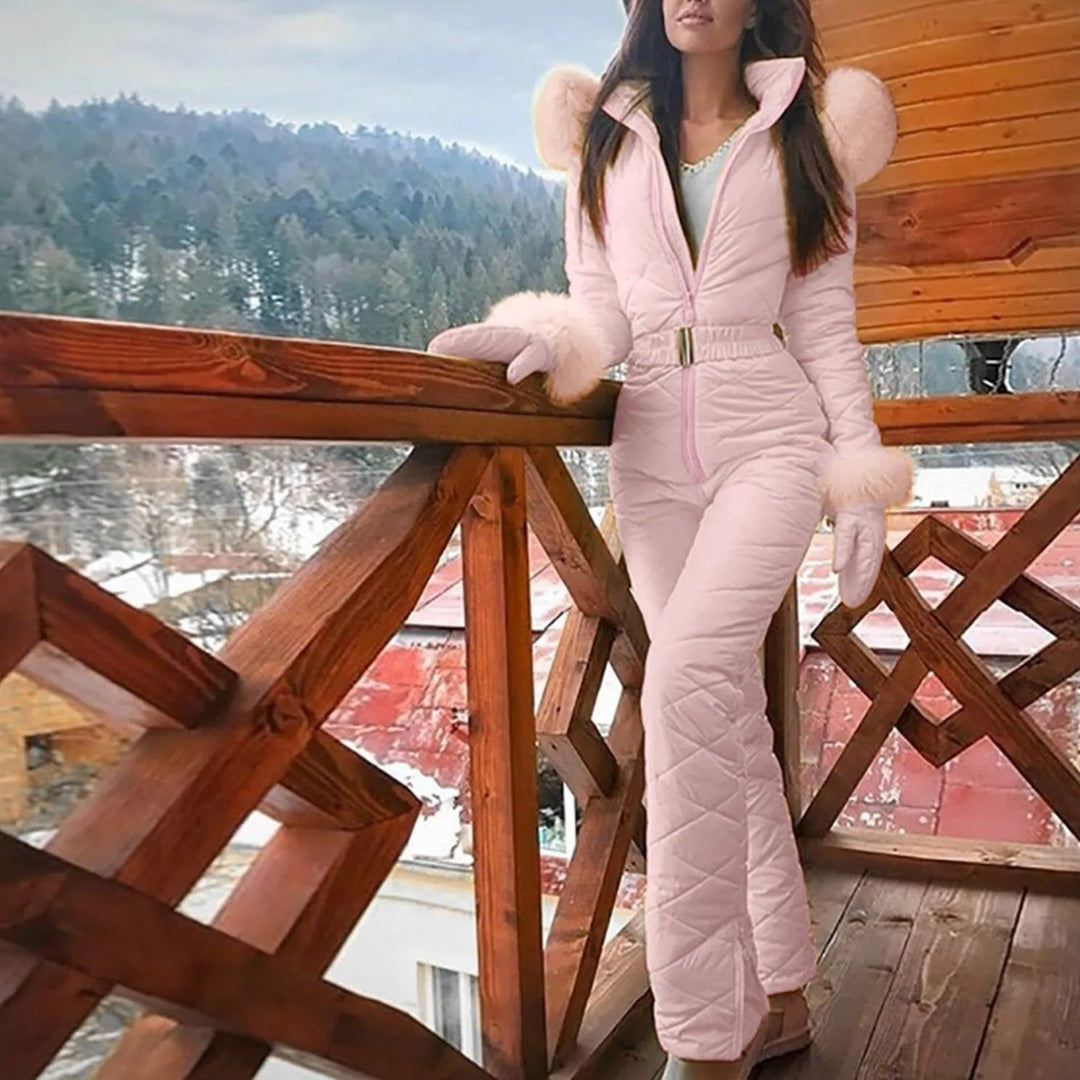Women’s Winter Snowboard Overall with Zipper & Weather-Resistant Fabric | Lune London