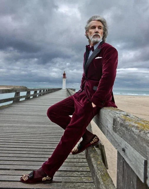 Lune London | Men's summer jacket with tailored fit and contrasting lapel