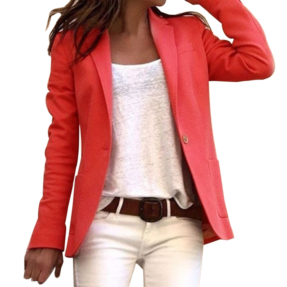 Chic und Stil | Women's Blazer with Lapel Collar