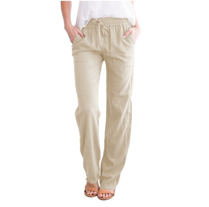 Lune London | Light Airy Casual Pants with Elastic Waistband