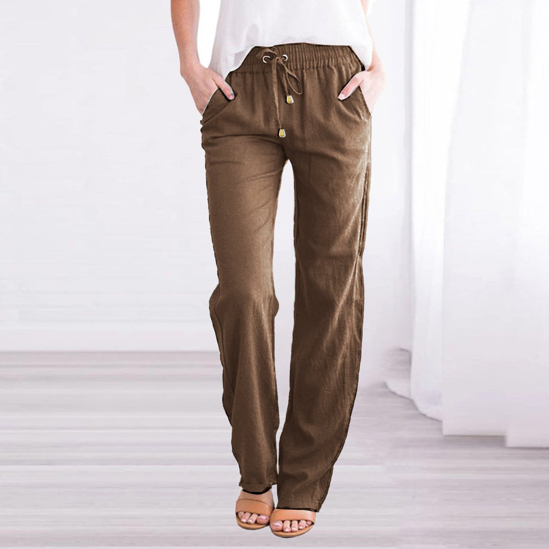 Lune London | Light Airy Casual Pants with Elastic Waistband