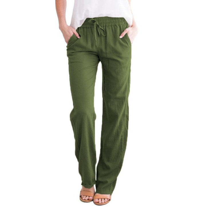 Lune London | Light Airy Casual Pants with Elastic Waistband