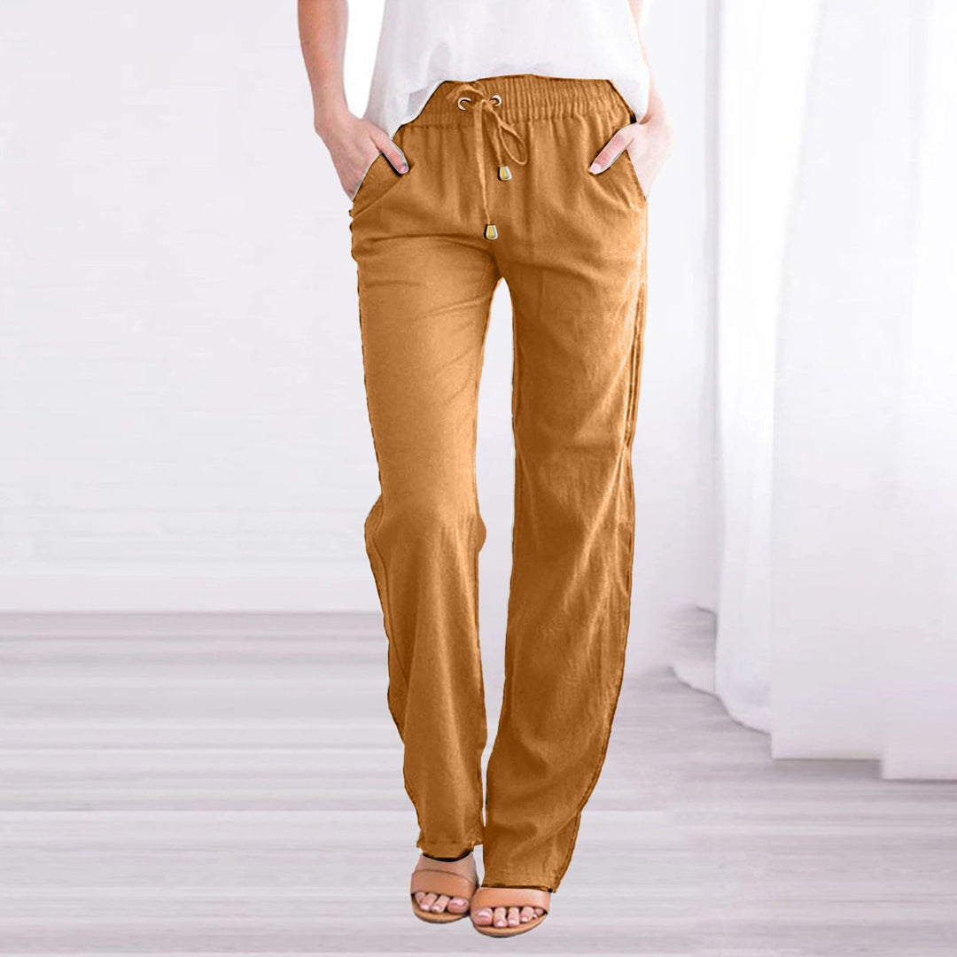 Lune London | Light Airy Casual Pants with Elastic Waistband
