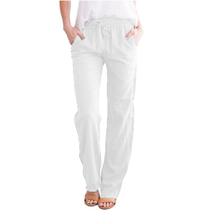 Lune London | Light Airy Casual Pants with Elastic Waistband