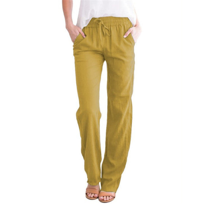 Lune London | Light Airy Casual Pants with Elastic Waistband