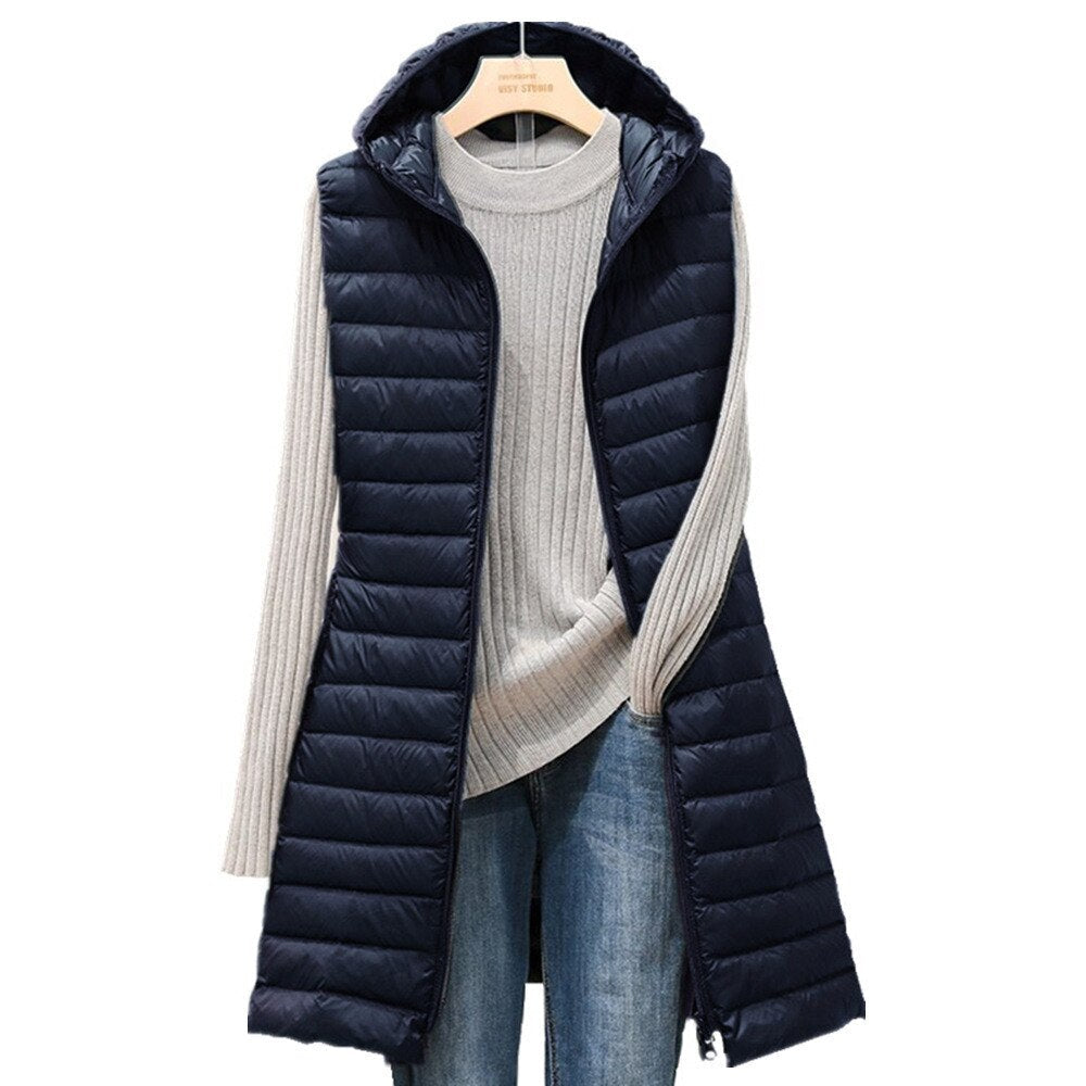 Lune London | Longer Bodywarmer Comfortable, Elegant, Longer Padded Jacket