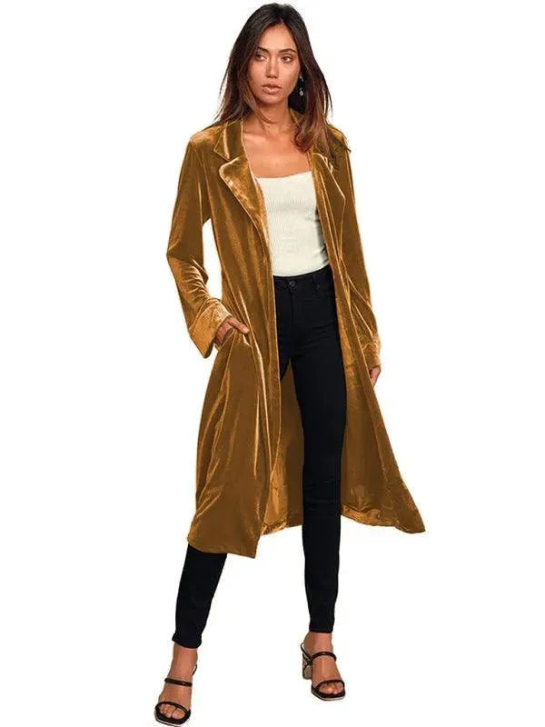 Lune London | Velvet Long Blazer Women's Coat