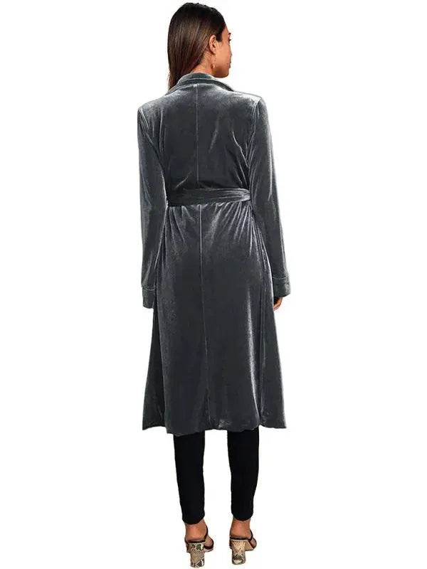 Lune London | Velvet Long Blazer Women's Coat