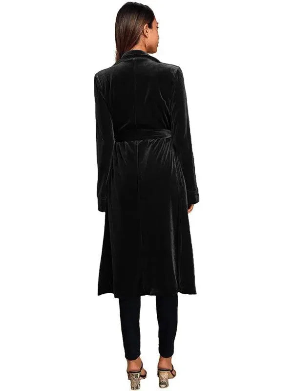 Lune London | Velvet Long Blazer Women's Coat