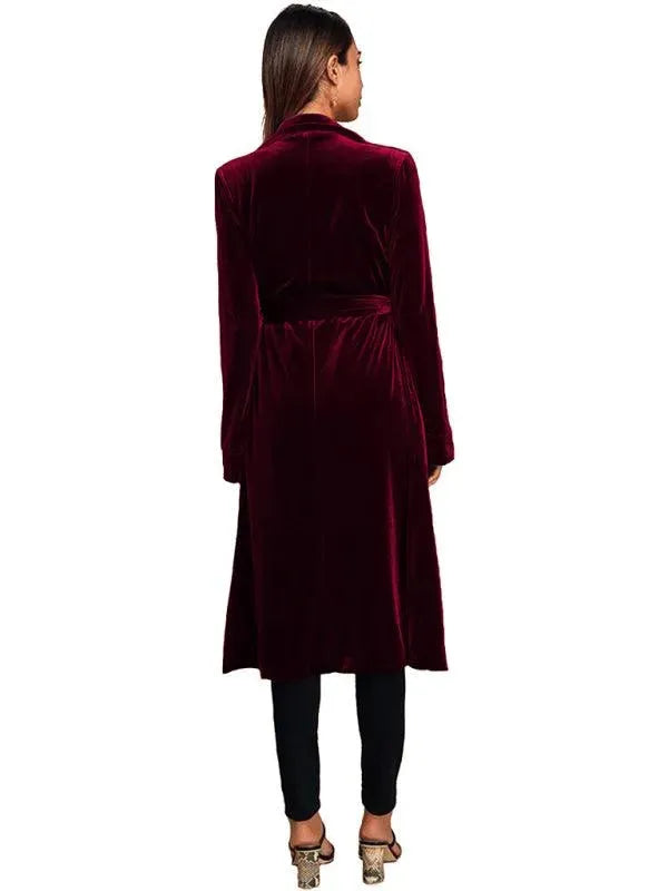 Lune London | Velvet Long Blazer Women's Coat