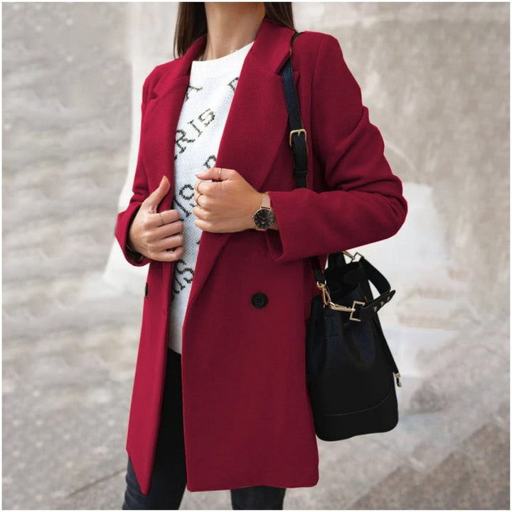 Lune London | Coat - Wool Blend - Tailored Fit - Single Breasted with Buttons - Classic Lapel