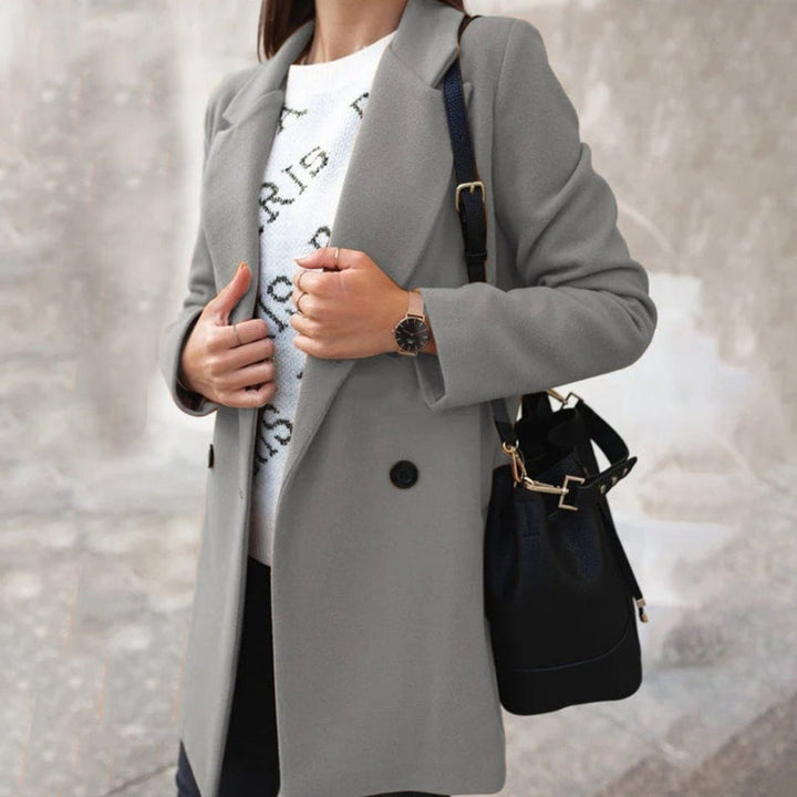 Lune London | Coat - Wool Blend - Tailored Fit - Single Breasted with Buttons - Classic Lapel