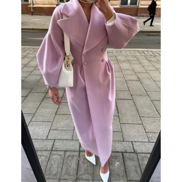 Lune London | Long coat - Double-breasted - Elegant cut - Notched collar - Tailored fit