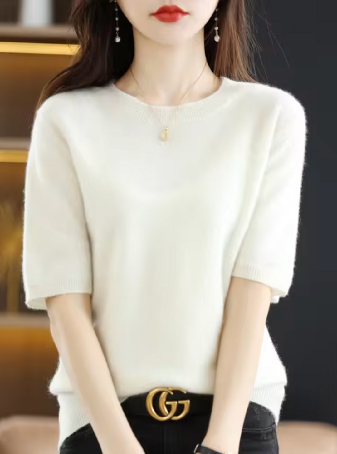 Lune London | Short-Sleeved Wool Sweater