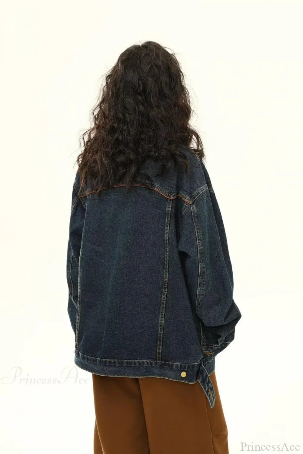 Lune London | Embroidered Denim Loose Revers Utility Jacket