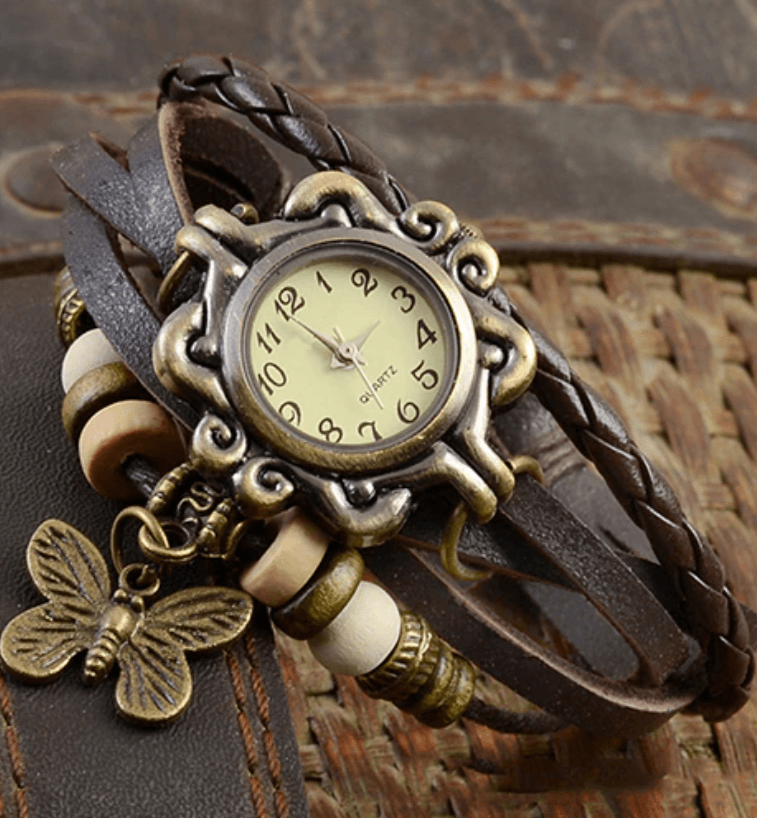 Lune London | Women's Accessory Watch with Vintage Flower Bracelet