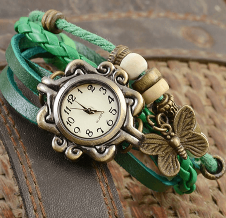 Lune London | Women's Accessory Watch with Vintage Flower Bracelet
