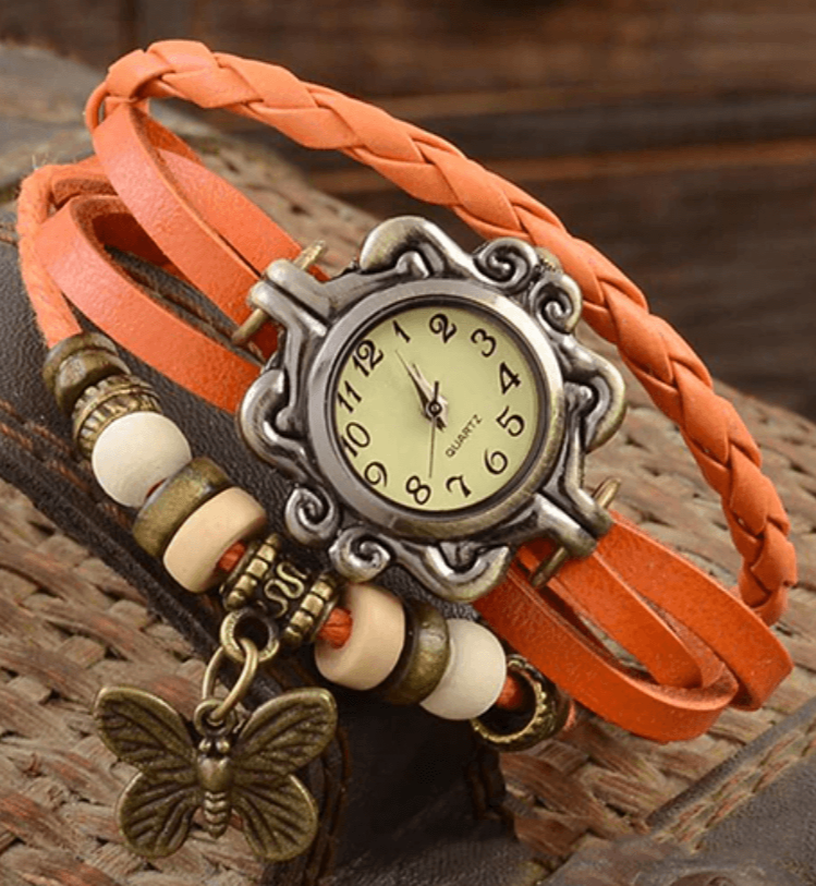 Lune London | Women's Accessory Watch with Vintage Flower Bracelet