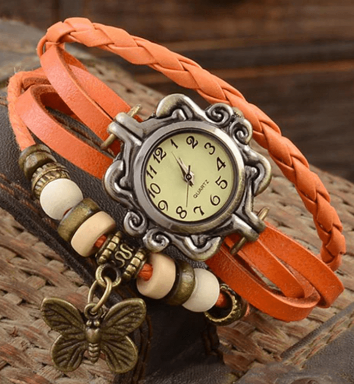 Lune London | Women's Accessory Watch with Vintage Flower Bracelet