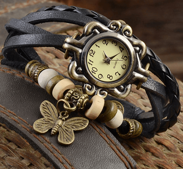Lune London | Women's Accessory Watch with Vintage Flower Bracelet