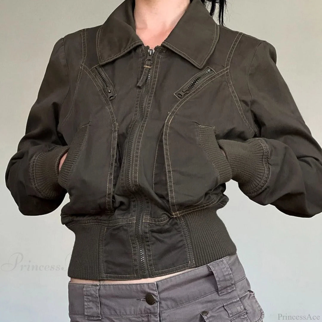Lune London | Utility Zip Slim Fit Pocket Jacket