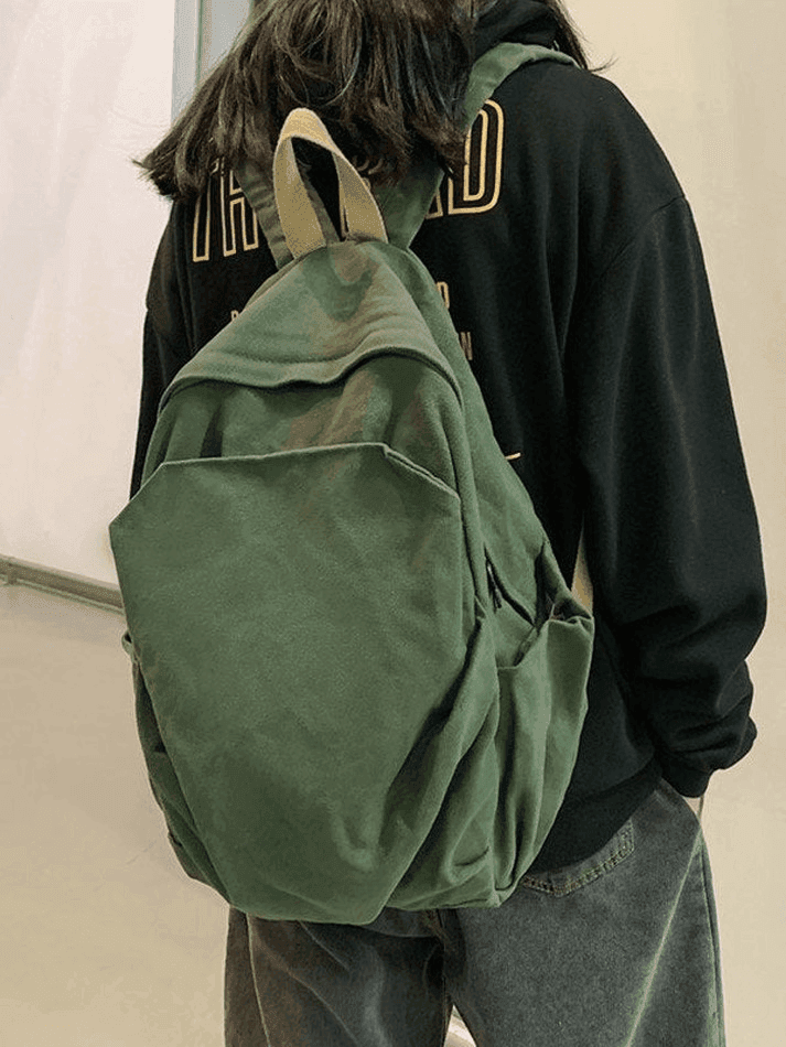 Lune London | Vintage Wash College School Backpack