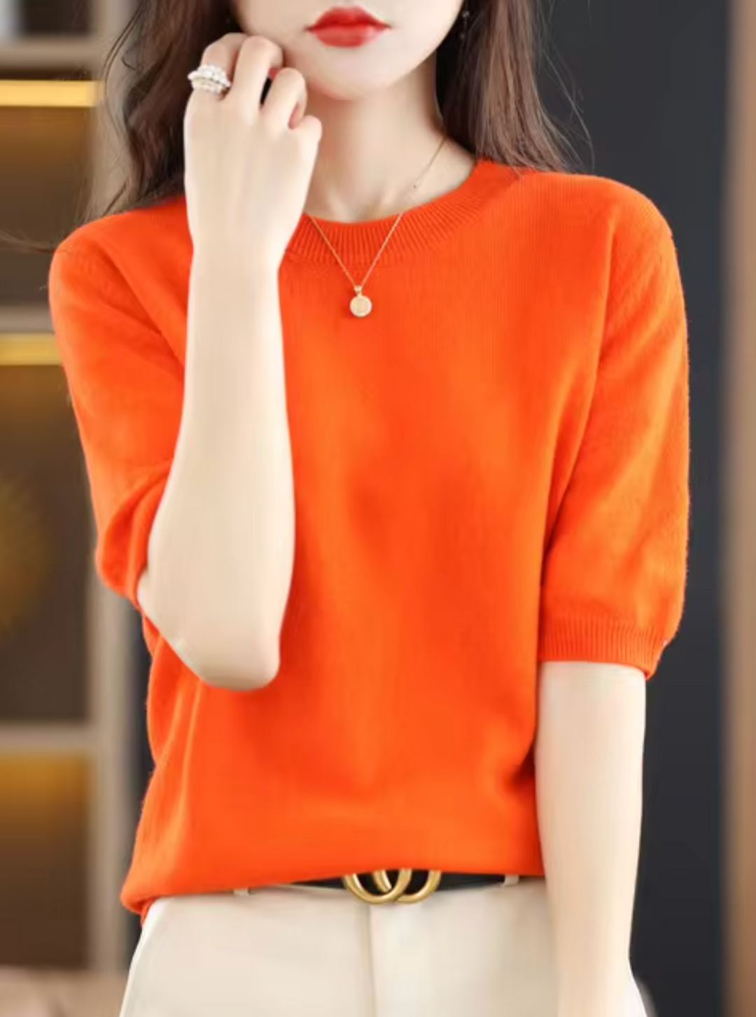 Lune London | Short-Sleeved Wool Sweater