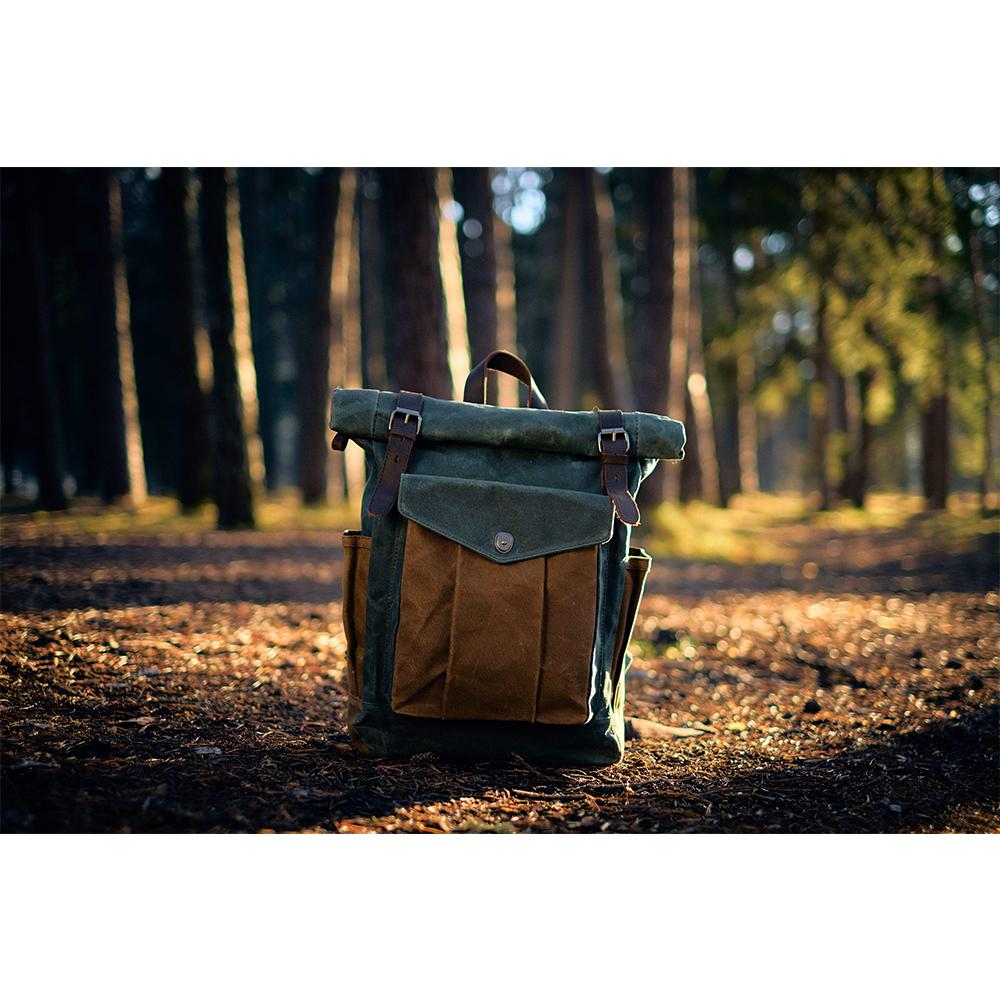 Lune London | Canvas Rolltop Rucksack - Lundastyle - Sustainable and Stylish for Adventurers