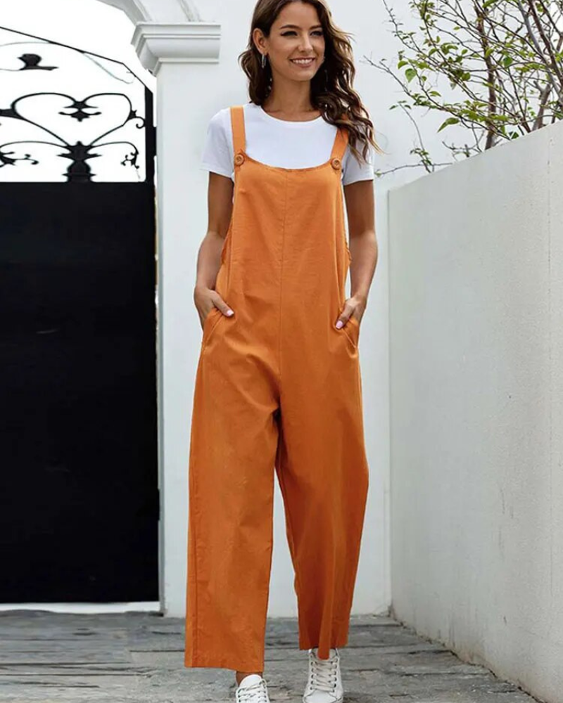 Lune London | White Overalls Women Casual
