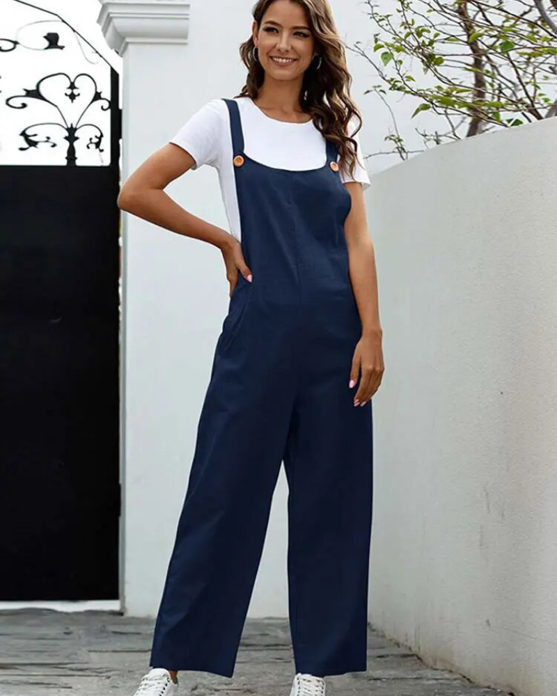 Lune London | White Overalls Women Casual