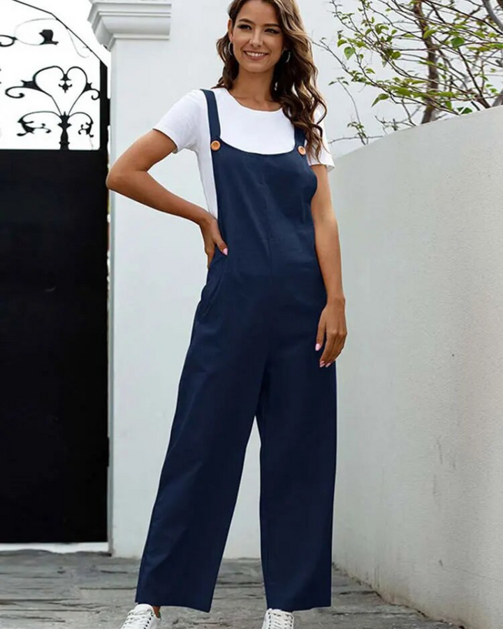 Lune London | White Overalls Women Casual