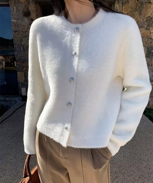 Lune London | Knitted Cardigan with Button Placket