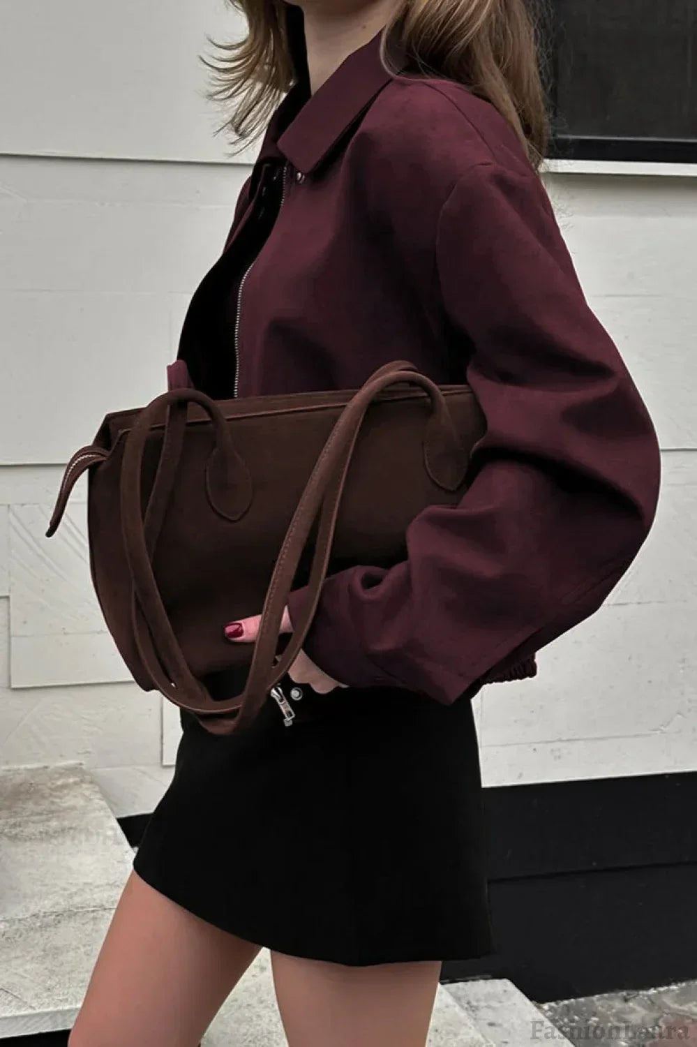 Lune London | Red Suede Utility Jacket