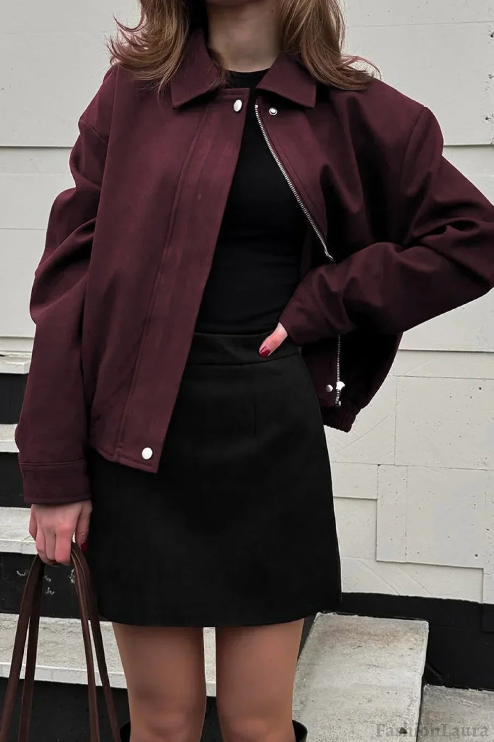 Lune London | Red Suede Utility Jacket