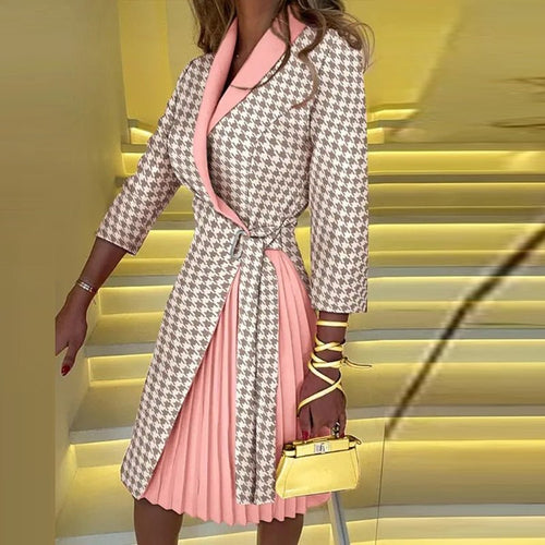 Lune London Blazer dress with a tailored collar elegant