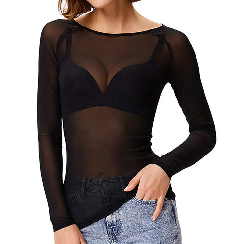 Lune London | Long Sleeve Mesh Top