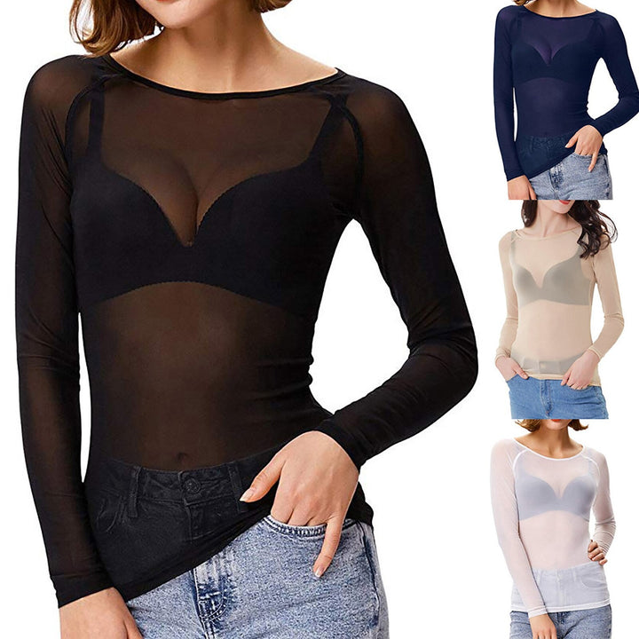 Lune London | Seductive Sheer Top with Long Sleeves for Women