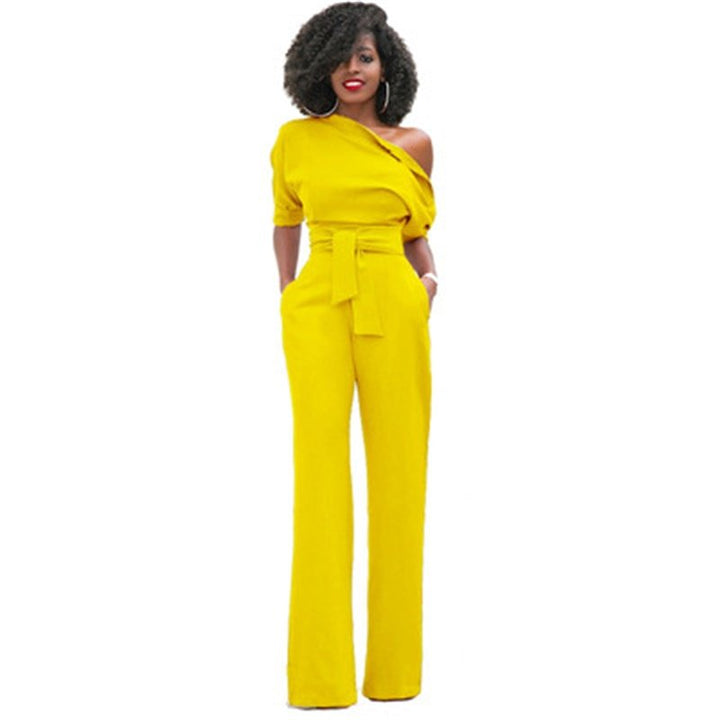 Lune London | Strapless, Elegant Jumpsuit with Belt for Women