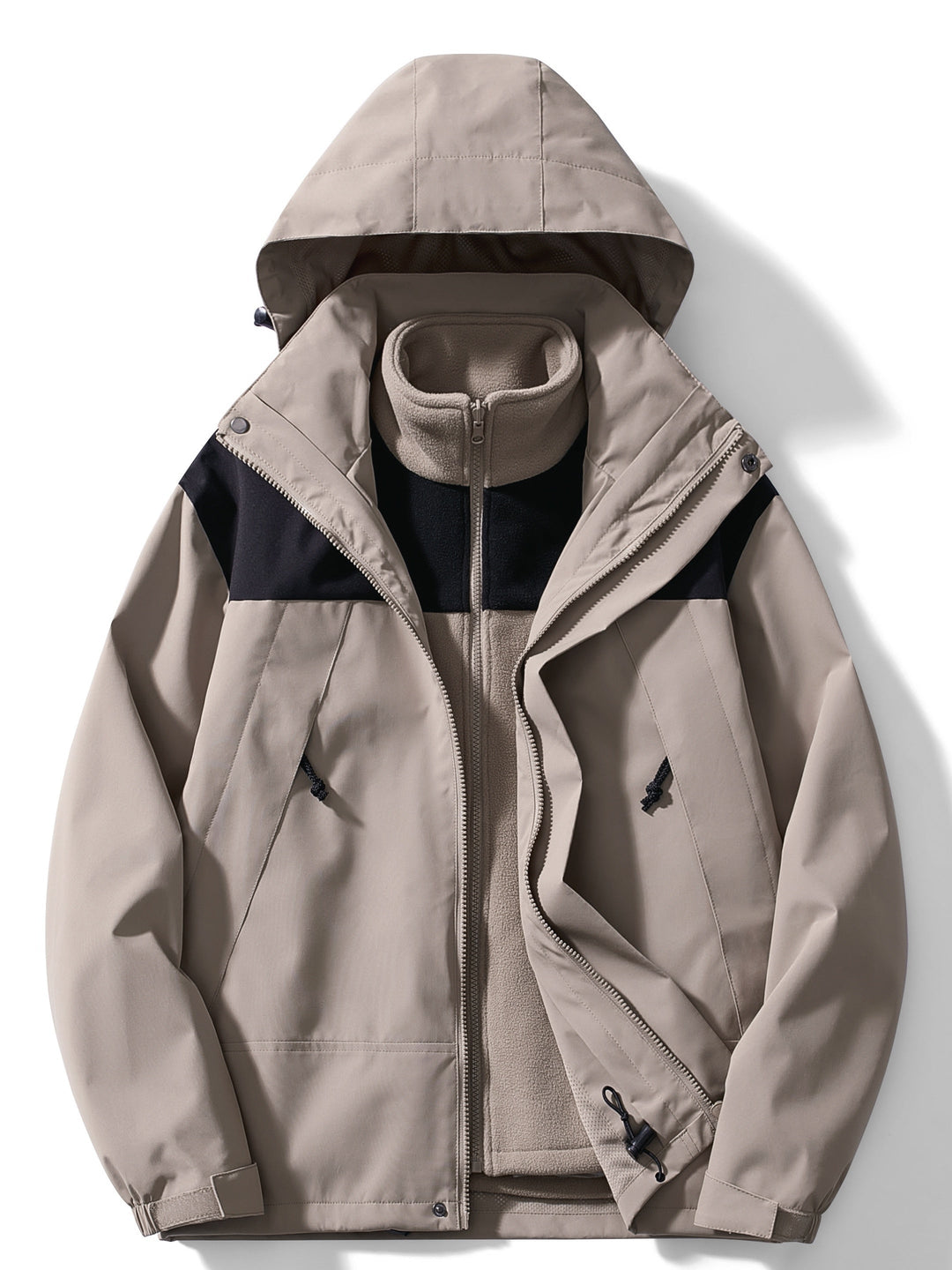 Lune London | 3-In-1 Fleece Winter Jacket with Hood for Women Versatile & Warm
