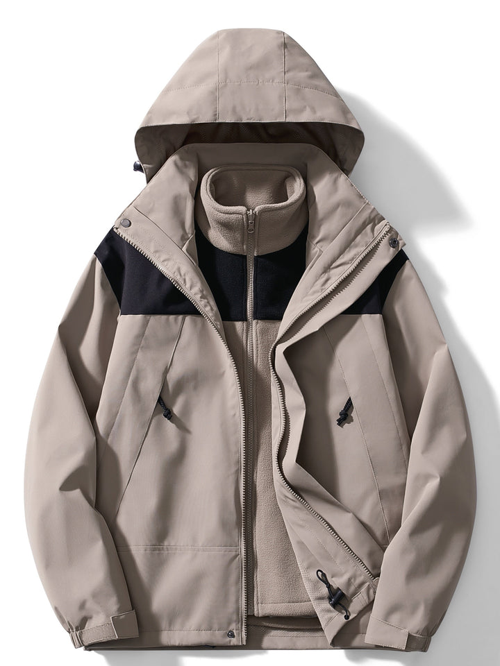 Lune London | 3-In-1 Fleece Winter Jacket with Hood for Women Versatile & Warm