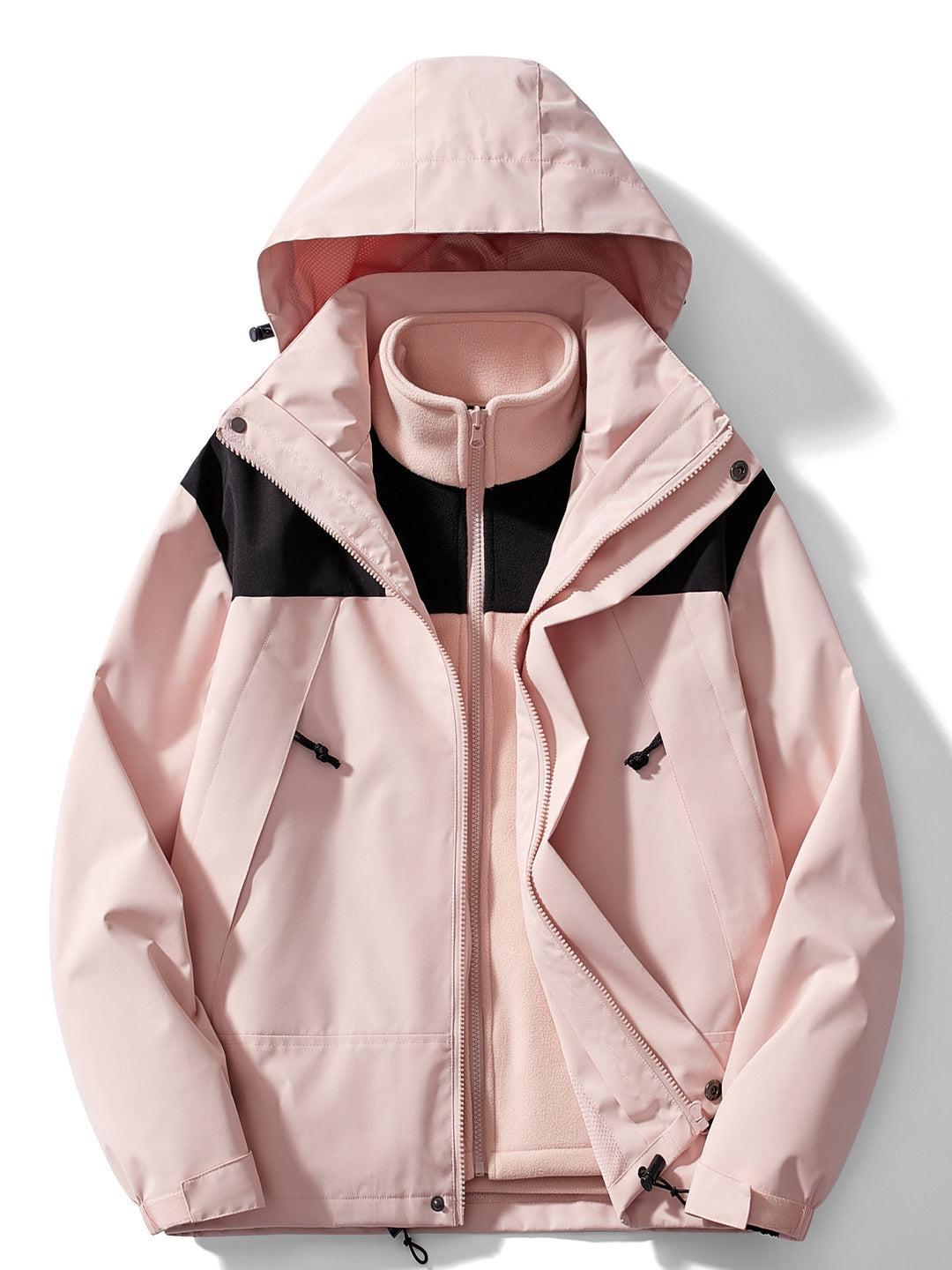 Lune London | 3-In-1 Fleece Winter Jacket with Hood for Women Versatile & Warm