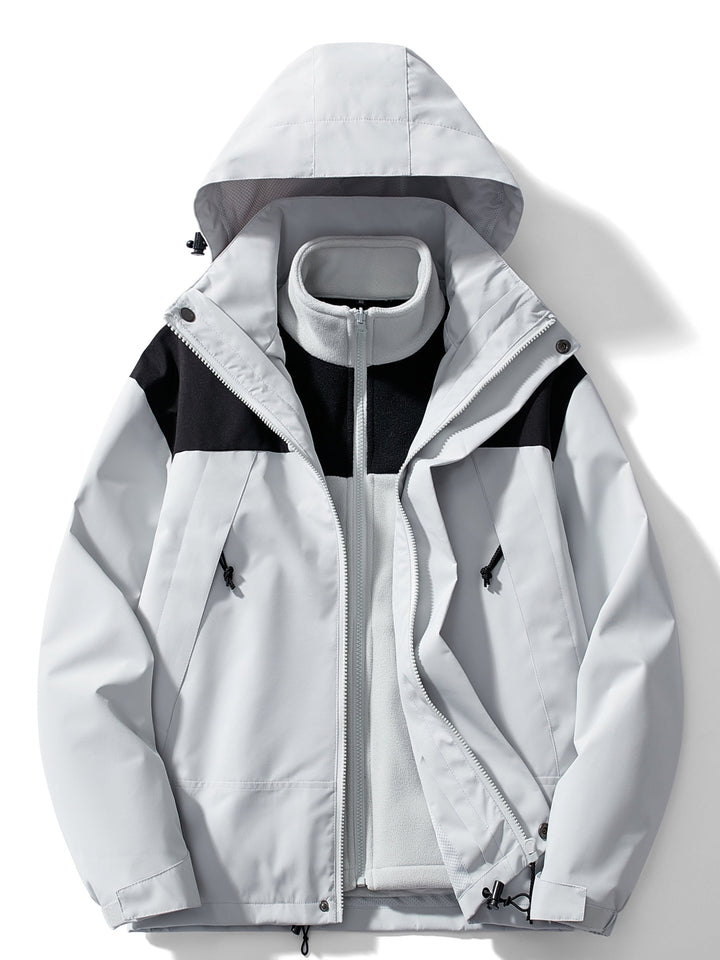 Lune London | 3-In-1 Fleece Winter Jacket with Hood for Women Versatile & Warm