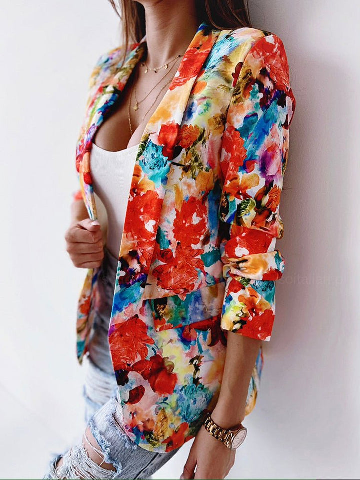 Lune London | Women's Blazer with Floral Pattern Business Casual and Stylish